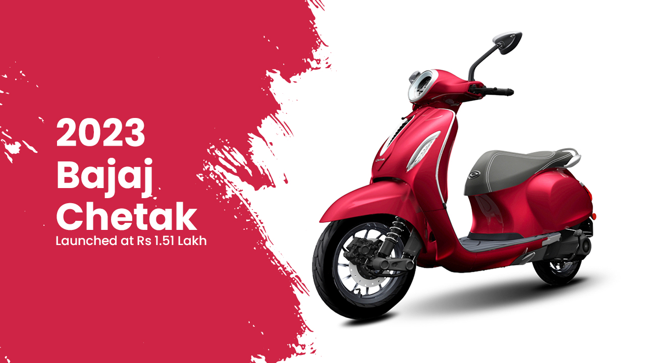 2023 Bajaj Chetak Launched at Rs 1.51 Lakh, Gets Premium Features and Three New Colors