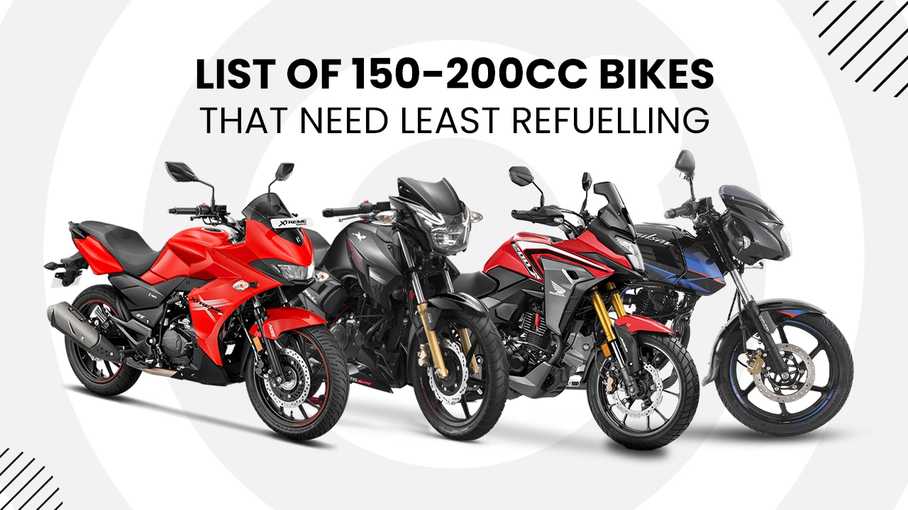 List Of 150-200cc Bikes That Need Least Refuelling