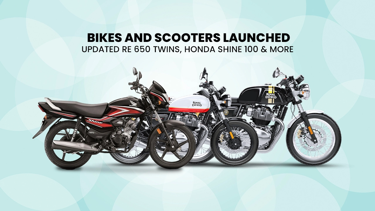 Bikes and Scooters Launched In March 2023: Updated RE 650 twins, Honda Shine 100 & More