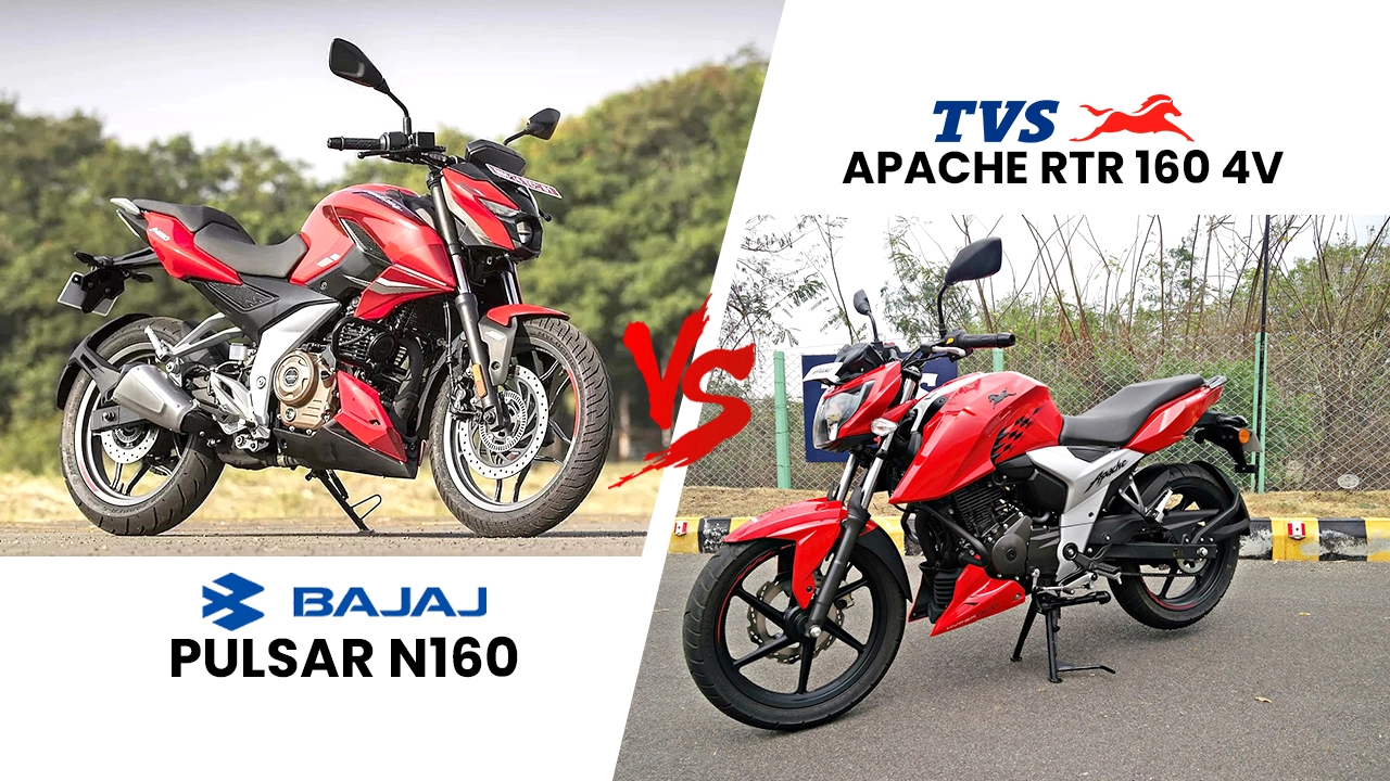 Bajaj Pulsar N160 vs TVS Apache RTR 160 4V: Battle Of The 160cc Bikes