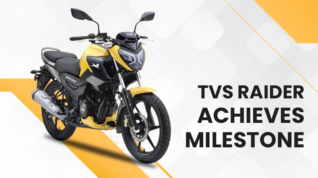 TVS Raider Achieves Milestone: Sales Crosses 3 Lakh Unit Mark  