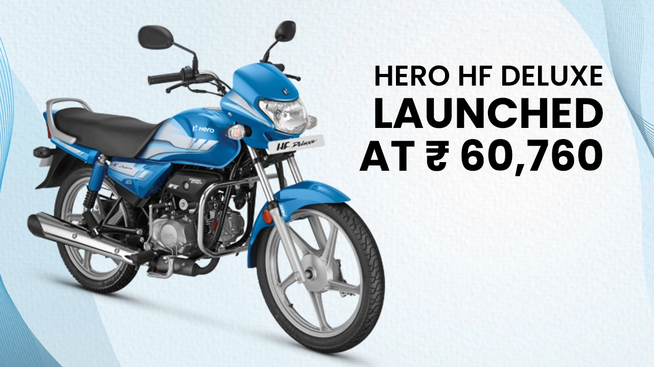 Hero HF Deluxe Launched At Rs 60,760, Features OBD 2-compliant Engine