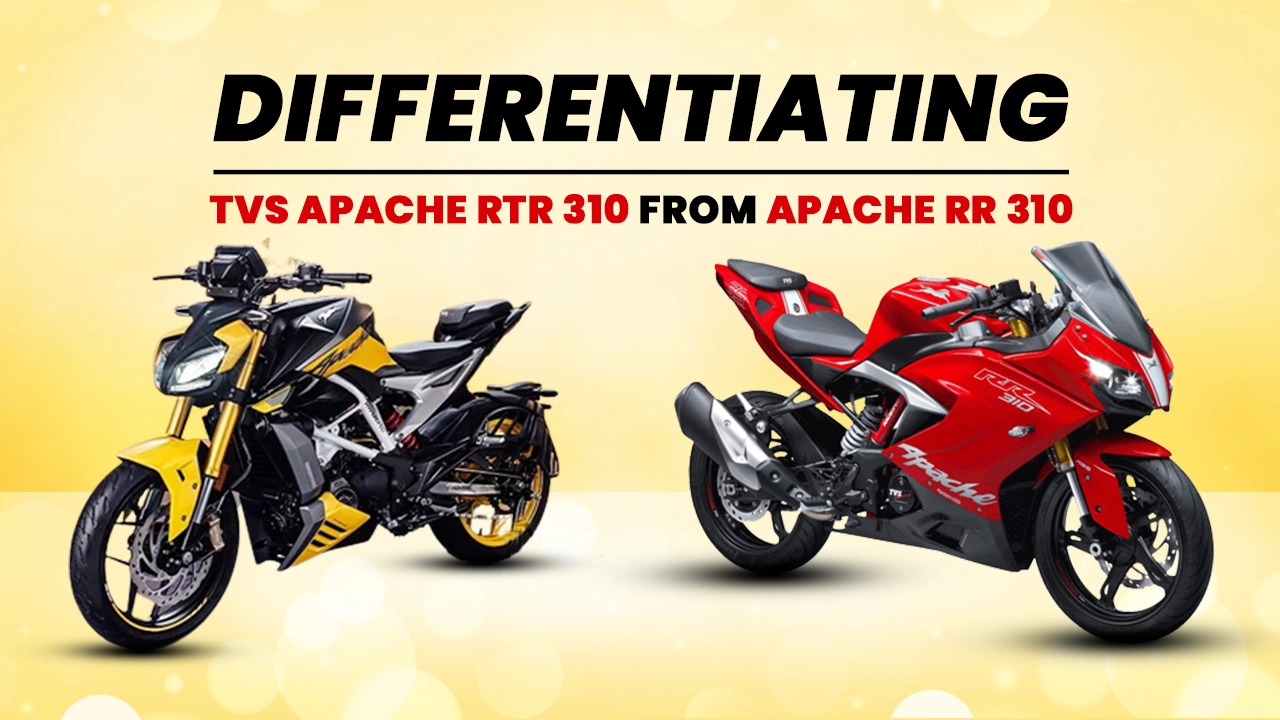 New TVS Apache RTR 310 vs Apache RR 310: Know What Separates The Two 