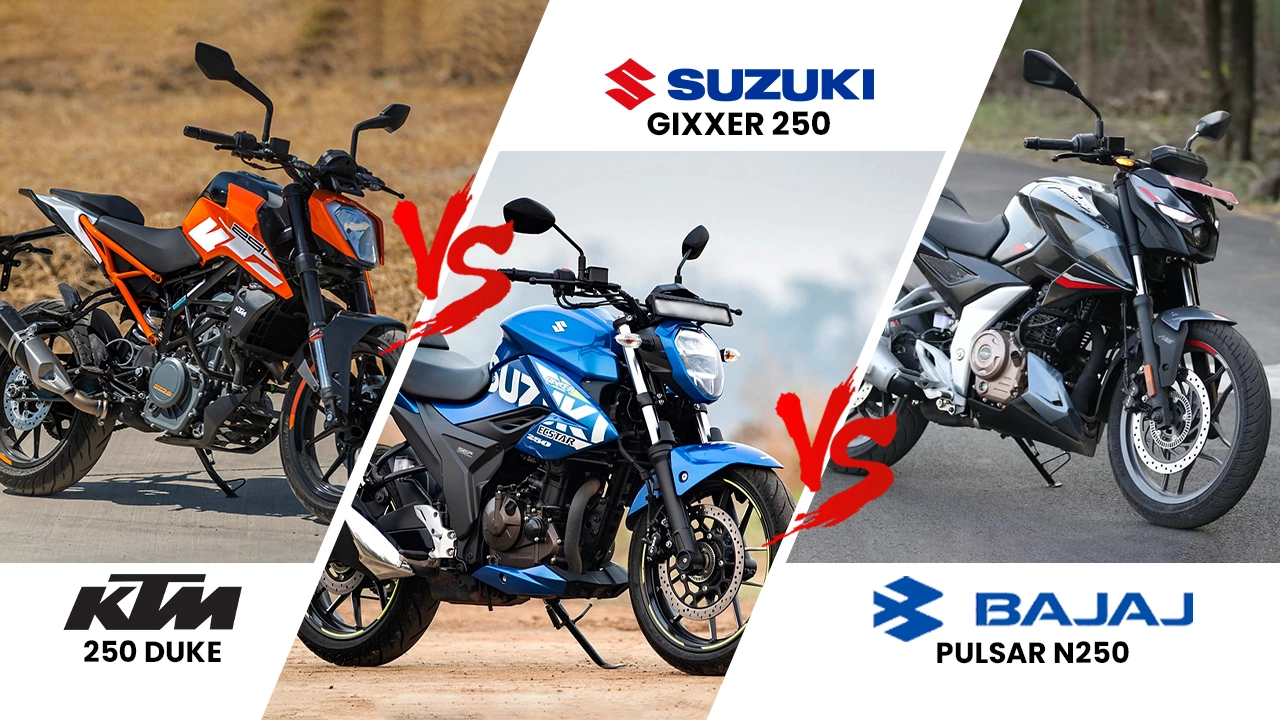 New KTM 250 Duke vs Suzuki Gixxer vs Bajaj Pulsar N250: Which 250cc Should Be Your Pick?
