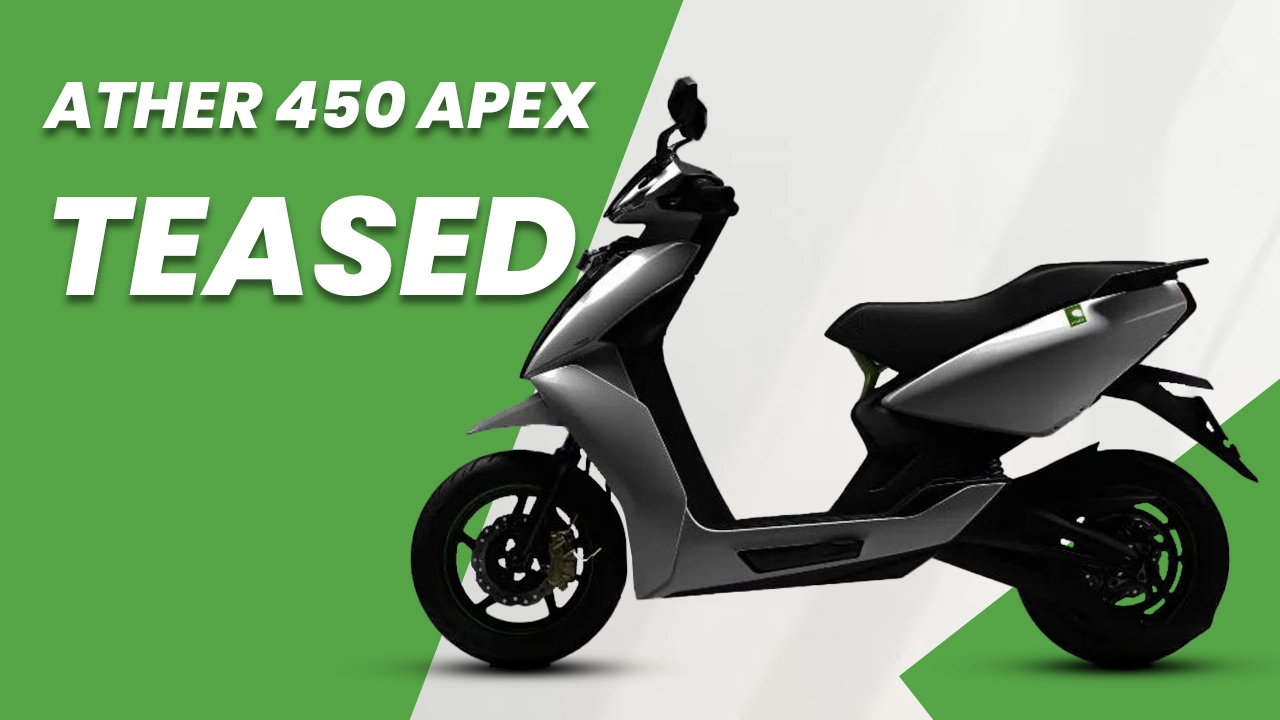 Ather Teases Its Newest Sporty Electric Scooter: 450 Apex