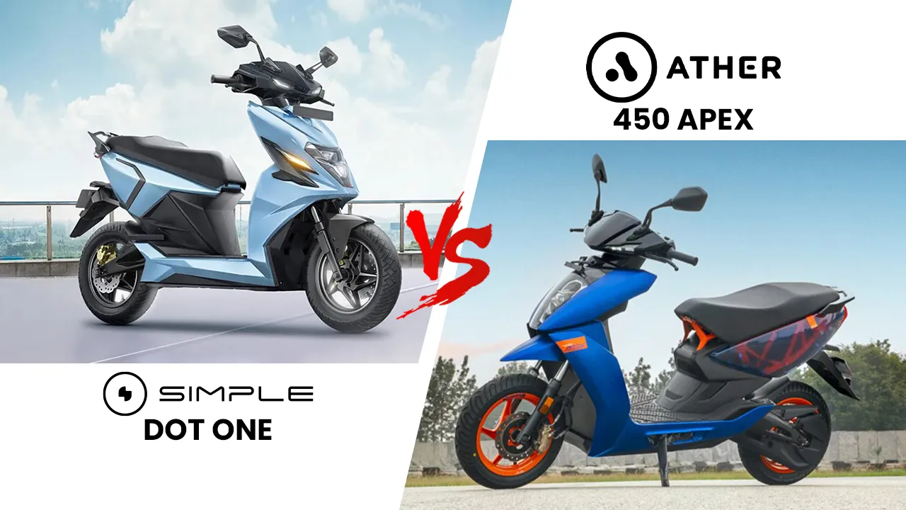 Simple Dot One vs Ather 450 Apex: Which Is The Performance E-scooter To ...