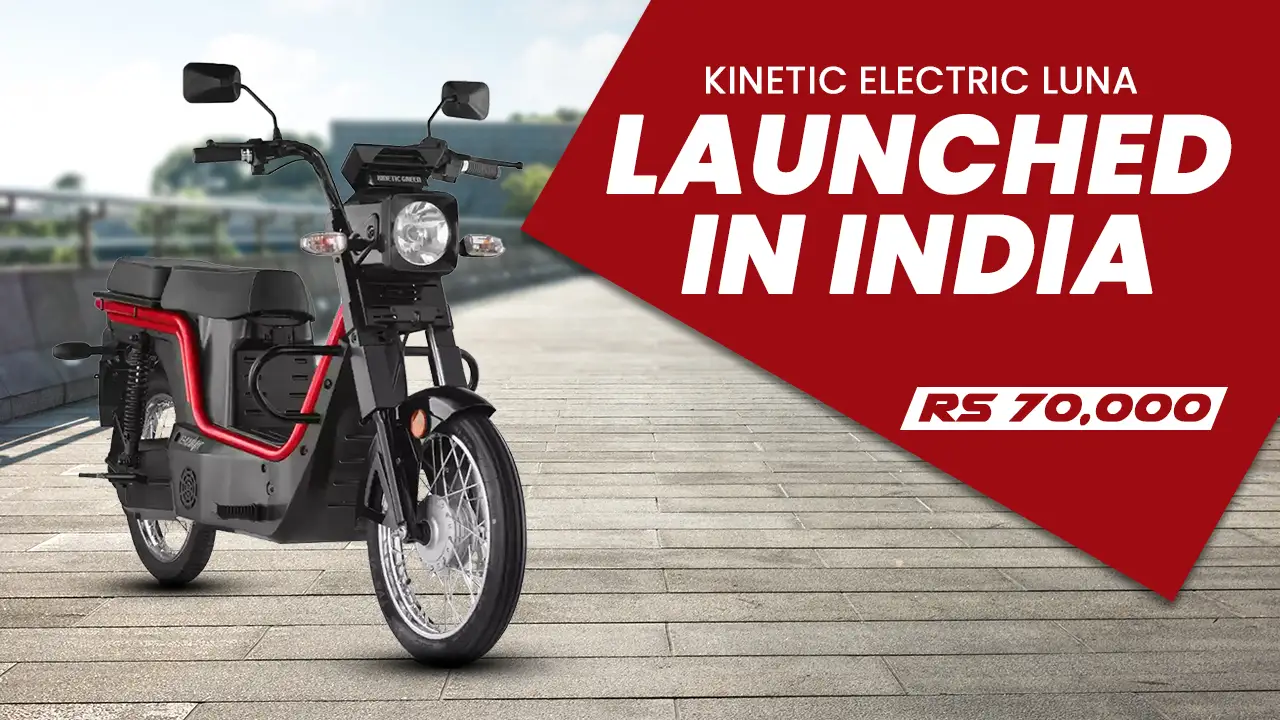 Kinetic Electric Luna Launched In India At Rs 70,000
