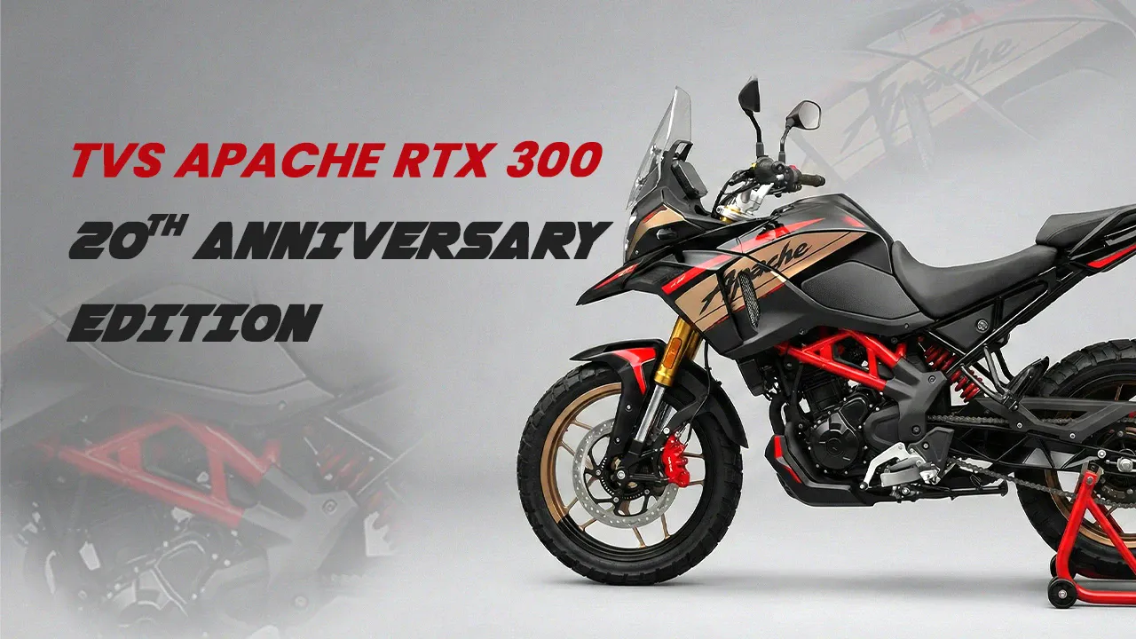 TVS Apache RTX 300 20th Anniversary Edition Revealed