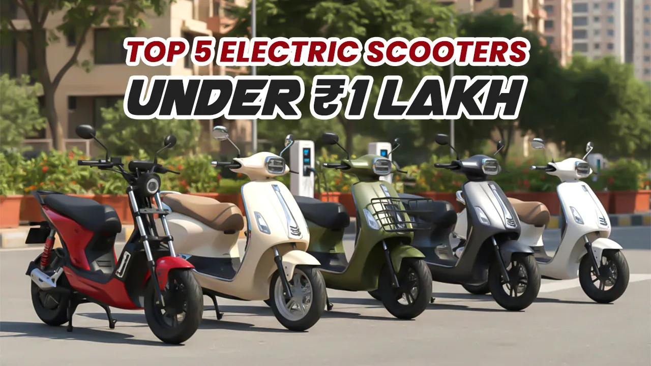 Top 5 Electric Scooters Under 1 Lakh in India 2026 – Price, Range & Review