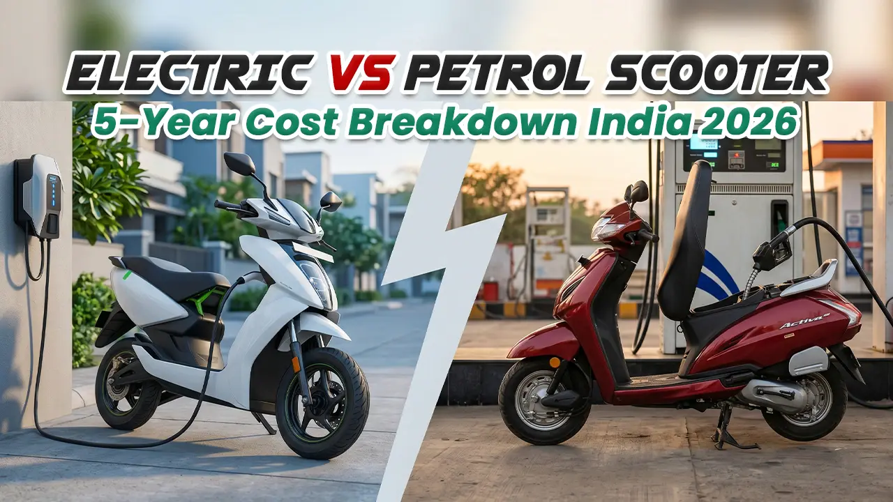 Electric vs Petrol Scooter: 5-Year Cost in India 2026