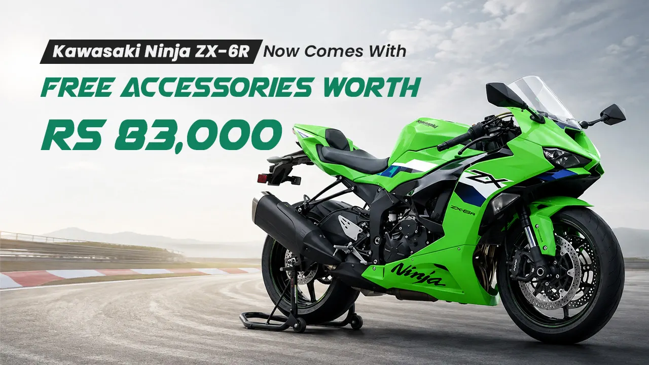Kawasaki Ninja ZX-6R Gets Free Rs 83,000 Accessories